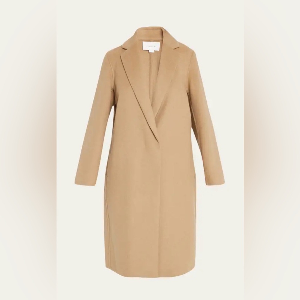 Vince Classic Camel Wool Coat